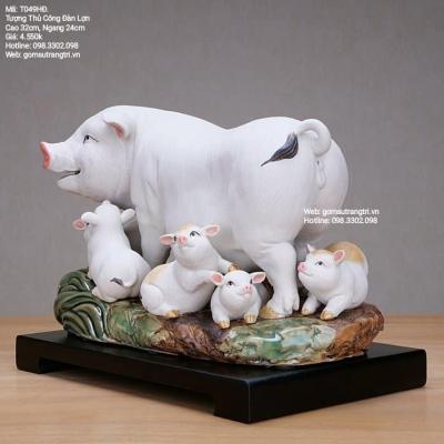 TƯỢNG SỨ THỦ CÔNG ĐÀN LỢN